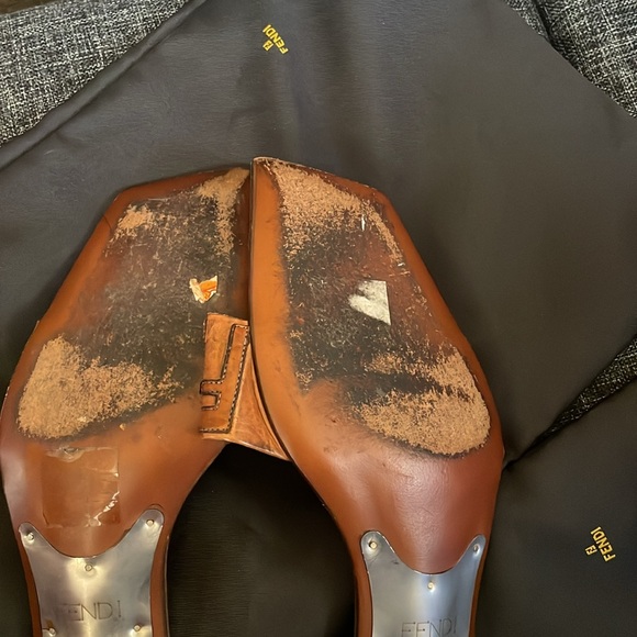 Authentic Fendi Leather Sandals - Picture 14 of 16